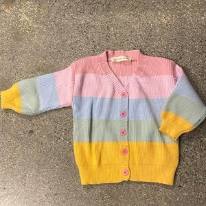 Girls rainbow cardigan